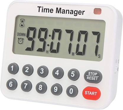 AIMILAR Magnetic Digital Kitchen Timer with Direct Numerical Keypad, Loud Alarm - 99Hr Countdown Count Up Timer for Cooking Baking Classroom, Batteries Included by AIMILAR