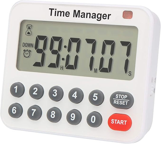 AIMILAR Magnetic Digital Kitchen Timer with Direct Numerical Keypad, Loud Alarm - 99Hr Countdown Count Up Timer for Cooking Baking Classroom, Batteries Included by AIMILAR