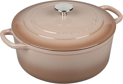 EDGING CASTING Enameled Cast Iron Dutch Oven Pot With Lid, 5.5 Quart, for Bread Baking, Cooking, Mocha - Image 6