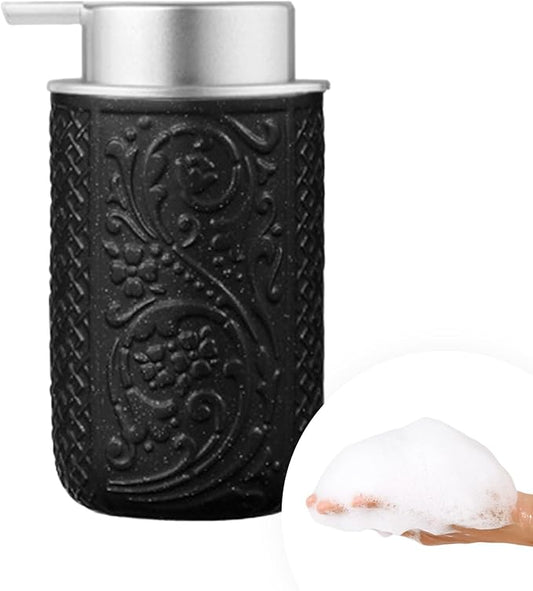 12OZ/350ML Ceramic Foaming Soap Dispenser Empty Hand Soap Dispenser Refillable Lotion Containers with Pump by QQStudio