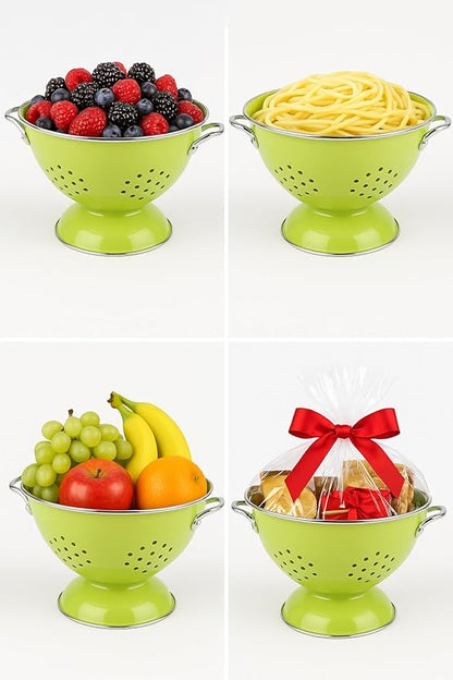 Calypso Basics by Reston Lloyd Powder Coated Enameled Colander, 1 Quart, Black