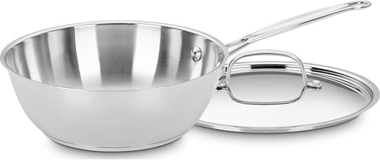 Cuisinart 735-24 Chef's Classic Stainless 3-Quart Chef's Pan with Cover by Cuisinart