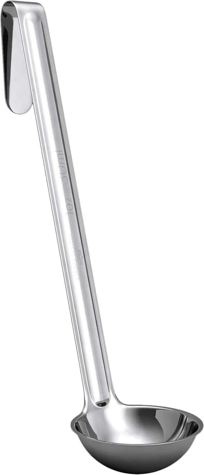 Super Sturdy, Ergonomic 1 Oz. Soup Ladle 1 Pk. Stainless Steel Ladles with Long Handles. Best Kitchen Accessories for Stirring, Portioning and Serving Soups, Chili and Stew in Restaurants and at Home by FoodRestaurantSupplies