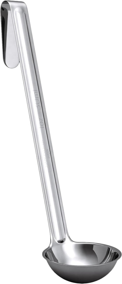 Super Sturdy, Ergonomic 1 Oz. Soup Ladle 1 Pk. Stainless Steel Ladles with Long Handles. Best Kitchen Accessories for Stirring, Portioning and Serving Soups, Chili and Stew in Restaurants and at Home by FoodRestaurantSupplies