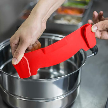 Clip On Strainer Silicone for all Pots and Pans, AUOON Pasta Strainer Clip on Food Strainer for Meat Vegetables Fruit Silicone Kitchen Colander - Image 5