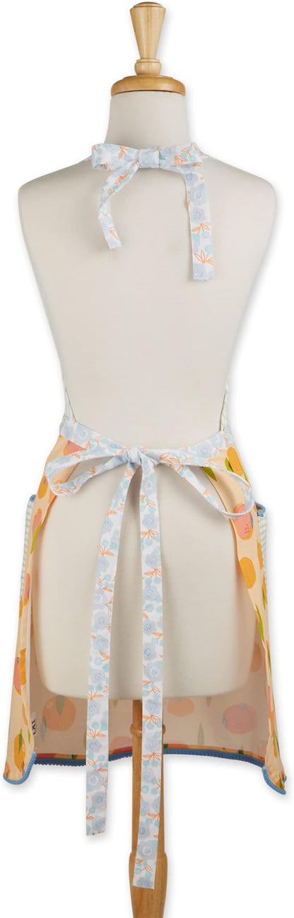 DII Women's Spring & Summer Apron Collection Adjustable, Two Large Pockets & Extra Long Ties, One Size Fits Most