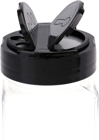 Bekith 16 Pack 9 oz Plastic Spice Jars with Black Cap, Plastic Spice Bottles Empty Seasoning Containers for Storing Spice, Herbs and Powders - Image 4