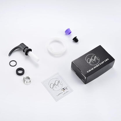 GAGALIFE Kitchen Sink Soap Dispenser - Sink Soap Dispenser Pump with 40" Silicone Extension Tube Kit (Matte Black), Say Goodbye to Frequent Refills G080-1B