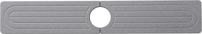 Faucet Mat for Kitchen Sink -Diatomite Stone Drying Mat for Kitchen Counter & Bathroom Sink,Quick-Dry Kitchen Sink Mat-Sink Protector & Splash Guard,Super Absorbent (Gray, 23.6"x4") - Image 8