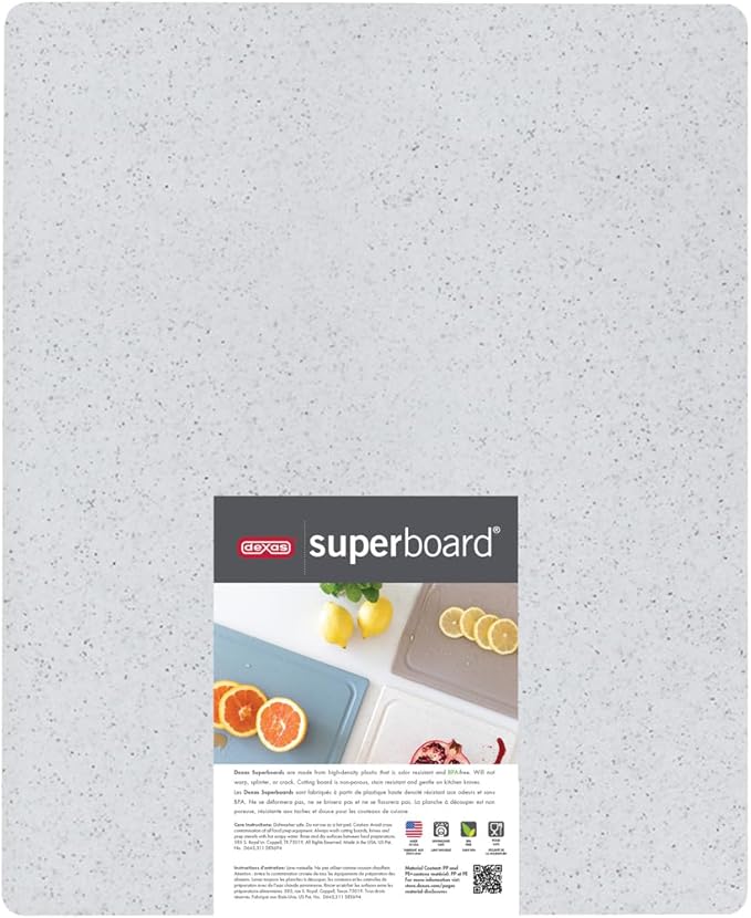 Dexas Superboard Reversible Pastry Board, 14 x 17 Inches, Granite Color - Dishwasher Safe, Ideal for Baking and Food Prep - Image 5