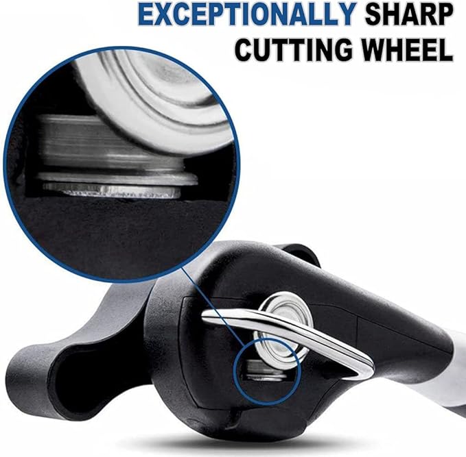 PAKITNER- Safe Cut Can Opener, Smooth Edge Can Opener - Handheld Easy Turn Knob, Manual Can Opener, Ergonomic Smooth Edge, Food Grade Stainless Steel Cutting Tool for Kitchen & Restaurant - Image 4