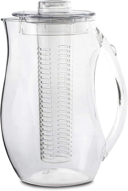 Large Fruit Infuser Water Pitcher (2.9 Quart / 93 Oz) – Shatterproof Acrylic Infusion Jug for Iced Tea, Juice, Beverages, Water, Lemon, Fruit & Herbs – BPA Free - Image 3