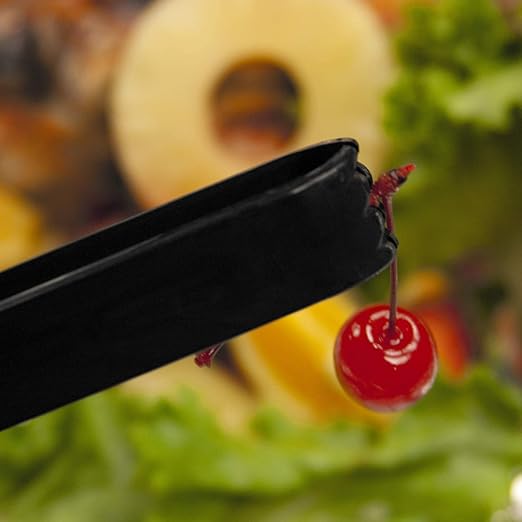 Party Essentials - N617 Hard Plastic Serving Tongs, 6.5", Black (Pack of 48) - Image 6