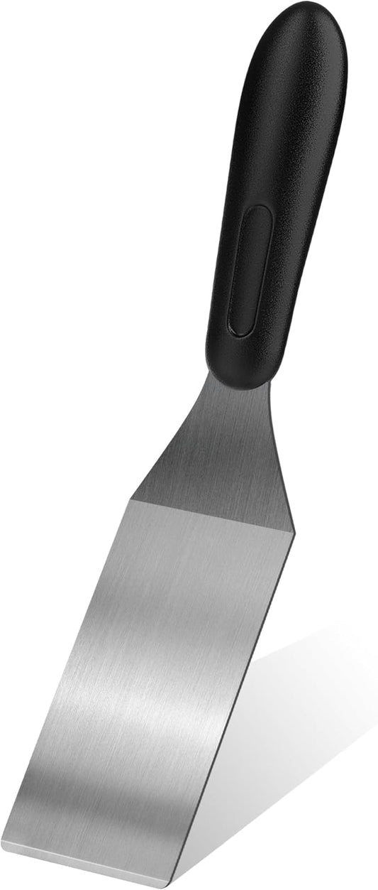 Small Spatula 1 PC, Metal Spatulas for Kitchen Use, Stainless Steel Mini Serving Spatula for Flipping and Cooking, Ideal for Brownies, Tiramisu, Cookie, Lasagna or Pancakes, etc