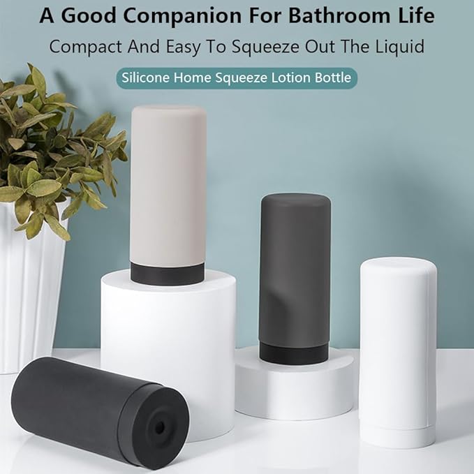 Soap Dispenser Dish Soap Silicone Dispenser Liquid Dish Soap Dispenser Squeeze Bottle Dish Washing Liquid Dispenser Refillable Leakproof Silicone Divided Bottle for Lotion Hand Wash