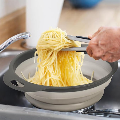 Glad Collapsible Colander Strainer - 2L | Small Pasta Drainer for Kitchen, Vegetables, and Fruit | Round Plastic Foldable Draining Basket for Easy Storage - Image 5