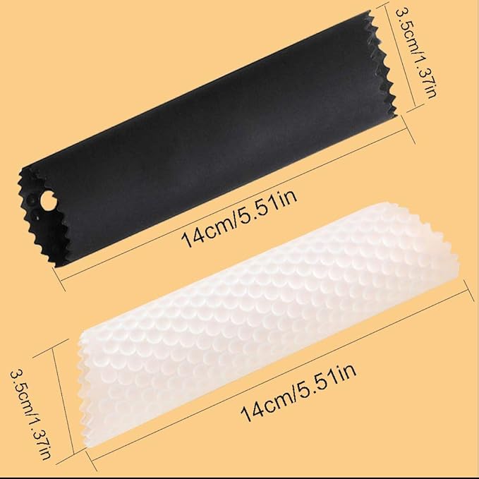 2 Set Silicone Garlic Peeler Easy Roller Tube Useful Garlic Odorfree Kitchen Tool (Black,Clear) - Image 5