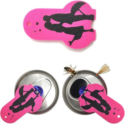 Soda Can Tab Opener Mini Soda Can Cover Easy Tab Opener and Drink Protector Cute Beverage Barricade Soda Protector for Beer,Coke,Aluminum Cans at Party,BBQ, Beach(Kiss)