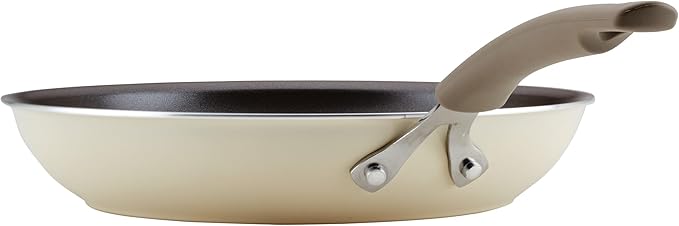 Rachael Ray Cook + Create Nonstick Frying Pan/Skillet, 12.5 Inch - Almond - Image 9