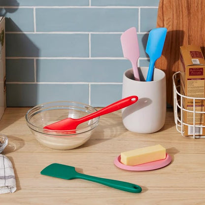 GIR: Get It Right Silicone Kitchen Spatula - Non-toxic Cooking Utensils for Nonstick Cookware, Cooking and Baking, Mini - 8IN - Red