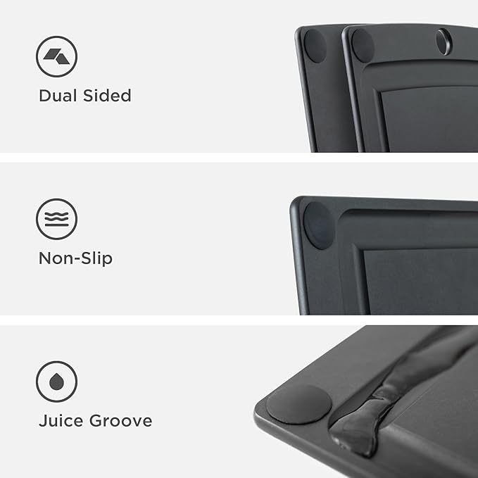 Epicurean 505-201502003 All-In- All-In-One Cutting Board with Non-Slip Feet, 19.5" x 14.5", Slate/Black - Image 5