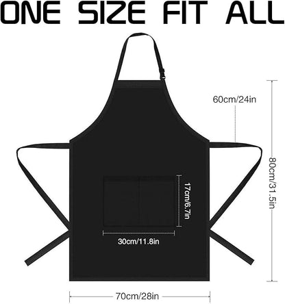 Rosoz Funny Aprons for Men - The Grill Master, The Man The Myth The Legend - Cooking Grilling BBQ Chef Apron for a Husband, Dad Gifts, Waterproof Oil Proof Black Apron with 2 Pockets