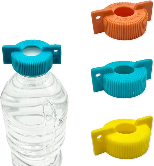 3-Pack WATER BOTTLE Opener ERGO OPENER | Arthritis Sufferers Elderly Seniors Weak Hands | Easy Twist-Off Plastic Bottle Opening Tool Travel On-Go | Carpal Tunnel | MADE in USA by ERGO+OPENER