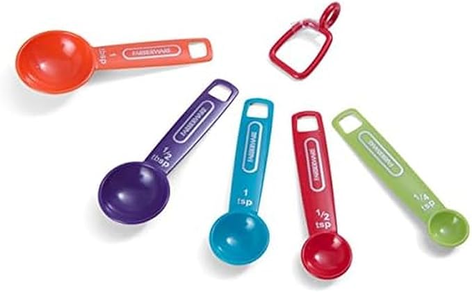 Farberware Professional Plastic Measuring Spoons, Set of 5, Colors may vary by Farberware
