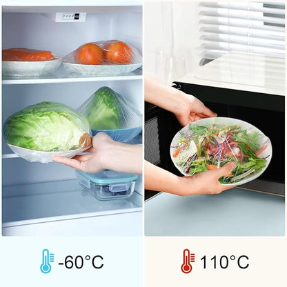 100 Boxed Bowl Covers Bread Proofing Plastic Wrap for Food Shower Caps for Sourdough Bread Baking Rising Elastic Reusable BPA Free Food Grade (Diameter 13"-600pcs) - Image 7