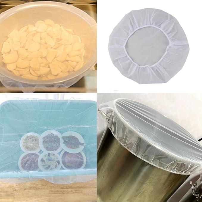 4 Pack Mesh Food Covers Portable Small Food Tents Top Screen Food Cover for Outdoors Camping Glass Food Storage Containers Meal Prep Container Food Storage Bins Countertop Fruit Bowl Plates