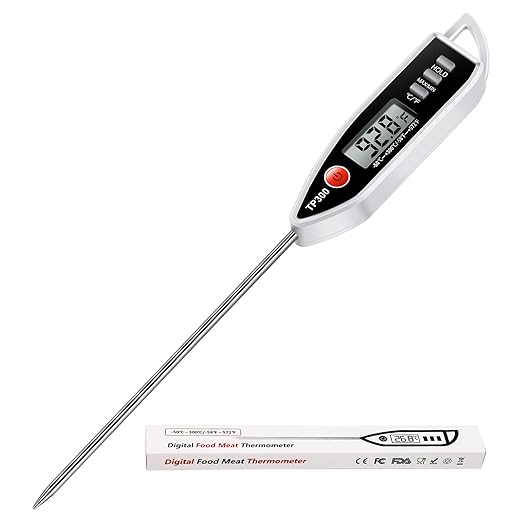 Meat Food Thermometer, Digital Candy Cooking Thermometer, Kitchen Cooking Thermometer Instant Read for BBQ Grill, Oil, Milk, Bath Water, Deep Fry, Candle Temperature by AimmiNate