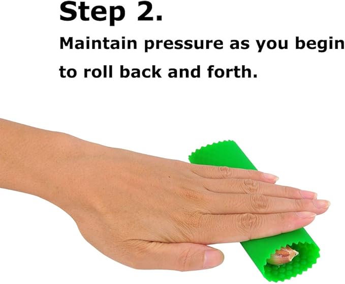 2 Set Peeler Silicone Easy Roll Tube Useful Garlic Odorfree Kitchen Tool (Yellow,Green) - Image 3