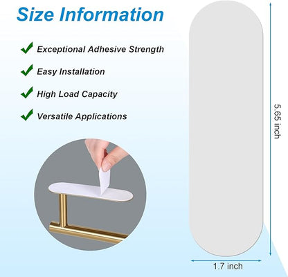5-Pack Self-Adhesive Replacement Strips for Under-Cabinet Paper Towel Holders, 5.65 x 1.7 inches