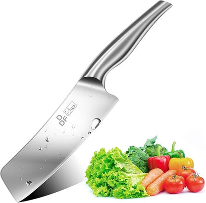DDF iohEF Nakiri Kitchen Knife, Chef's Knife In Japanese Stainless Steel Professional Cooking Knives, Non-slip Ultra Sharp Knife with Ergonomic Handle - Image 4