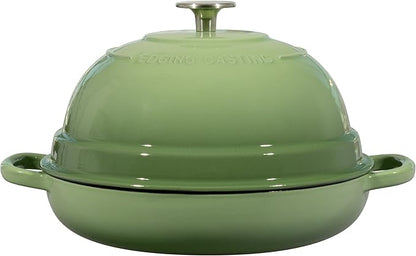EDGING CASTING Enameled Cast Iron Dutch Oven Pot with Lid, Round Bread Oven for Homemade Sourdough Bread Baking, 6 Quart, Pistachio Green - Image 6
