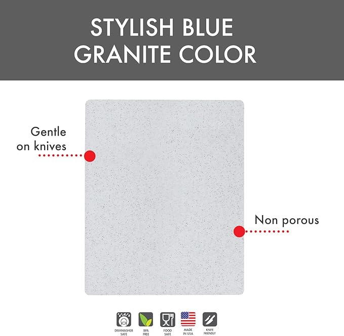 Dexas Superboard Reversible Pastry Board, 14 x 17 Inches, Granite Color - Dishwasher Safe, Ideal for Baking and Food Prep - Image 8