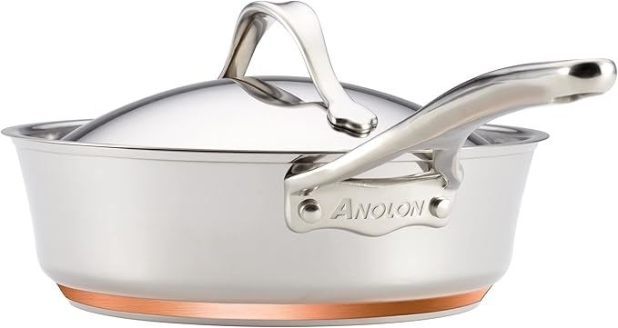 Anolon Stainless Steel & Hard Anodized Aluminum, Cookware Set (11 Piece) - Image 10
