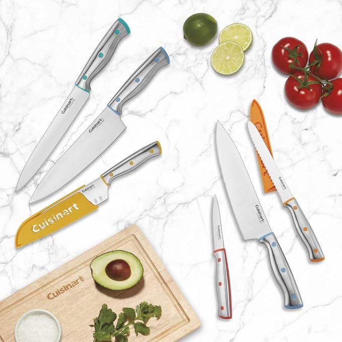 Cuisinart C77CR-10P 10pc Stainless Steel ColorCore™ Color Rivet Set with Blade Guards - Image 3