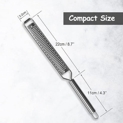 VOVOLY Lemon Zester, Cheese Grater, Parmesan Cheese, Ginger, Garlic, Nutmeg, Chocolate, Citrus, Lime Zester & Grater, Kitchen Tool with Razor-Sharp Stainless Steel Blade - Image 7