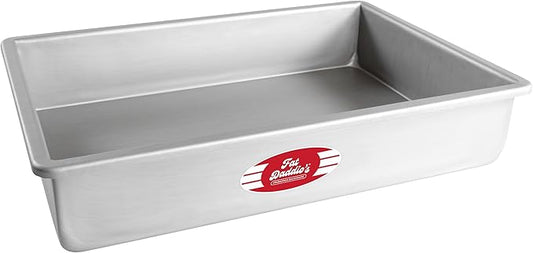 Fat Daddio's POB-11153 Sheet Cake Pan, 11 x 15 x 3 Inch, Silver