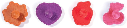 Fox Run Lovers Pie Cutter Set, Set of 4, Multicolor