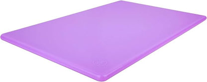 Commercial Purple Cutting Board for Allergens - 18 x 12 Inch Restaurant Approved 1/2" HDPP Plastic, Food Sensitivities and Allergies Color Coded by ThirteenChefs