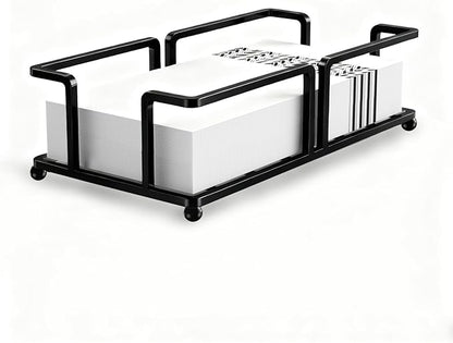 Bathroom Napkin Holder Bathroom Paper Towel Holder Bathroom Guest Towel Holder Tray for Bathroom Napkin Holder Guest Towels Disposable, Bathroom, Kitchen Dinning Table.Black