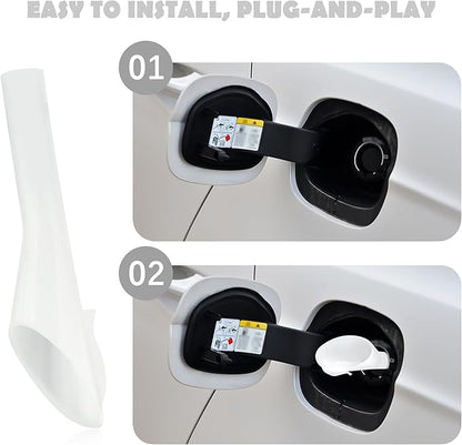 2PCS Capless Gas Tank Funnel Replacement OEM#8U5A-17B068-EB 1782177 1833948 2050651,Practical Funnels for Automotive Use Compatible with Ford,Fuel Funnel & Gas Funnels for Cars
