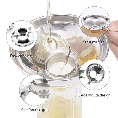 Canning Funnel for Kitchen Use, Wide Mouth Funnel for Mason Jars, Large Canning Funnels for Filling Bottles - Image 2