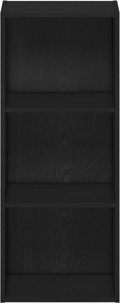 Furinno LUDER Book Shelf, 3-Cube Bookshelf, Bookcase with Open Shelves, 9.3 x 12 x 31.5, Easy Assembly, for Living Room, Bedroom, Home Office, Blackwood - Image 8