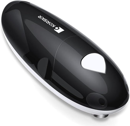 Electric Can Opener, Can Opener for Seniors, Suitable for Any Size Cans, Hands Free, Smooth Edge, Battery Powered, Automatic Can Opener is an Ideal Kitchen Gadget for Women and Left Handed People by KORSKR