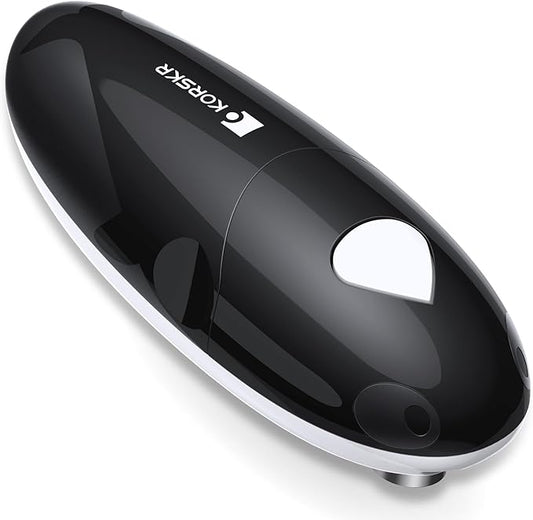 Electric Can Opener, Can Opener for Seniors, Suitable for Any Size Cans, Hands Free, Smooth Edge, Battery Powered, Automatic Can Opener is an Ideal Kitchen Gadget for Women and Left Handed People by KORSKR