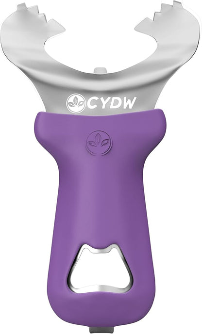 CYDW Mason Jar Opener Tool with No Lid Dents or Damage, Can Opener Manual Multi-Purpose, Easy Twist Manual Handheld Top Remover Utensil, Canning Supplies Tools and Bottle Opener, Made For Lifetime