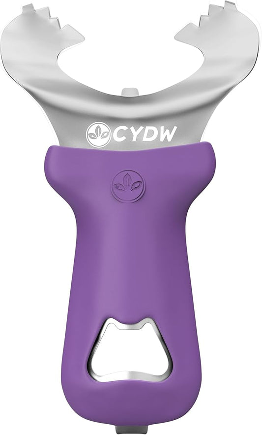 CYDW Mason Jar Opener Tool with No Lid Dents or Damage, Can Opener Manual Multi-Purpose, Easy Twist Manual Handheld Top Remover Utensil, Canning Supplies Tools and Bottle Opener, Made For Lifetime